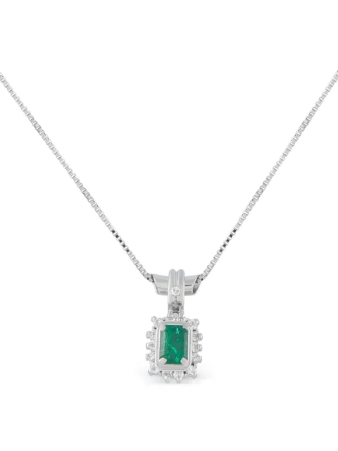 LB Exclusive emerald and diamond necklace