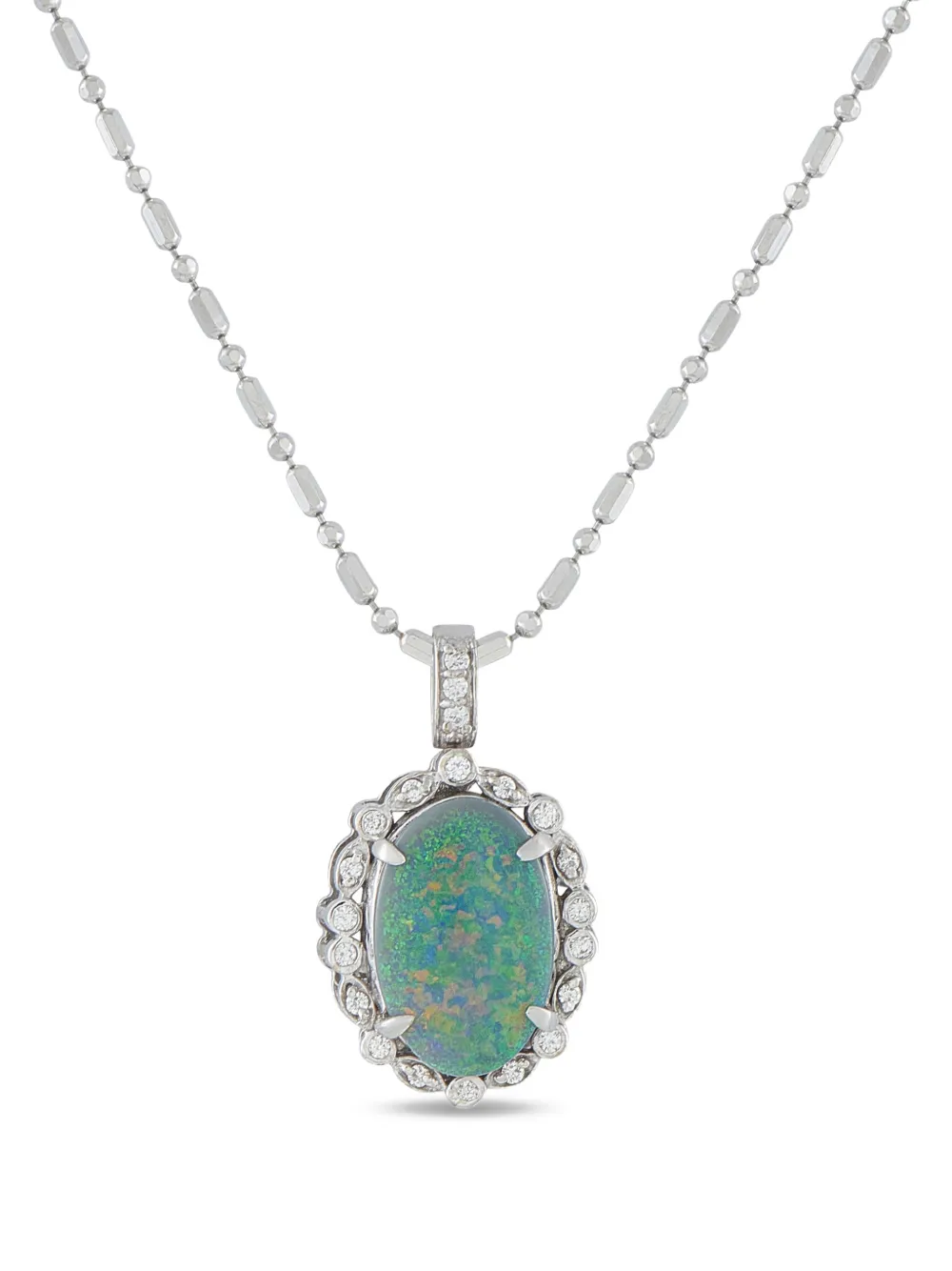 LB Exclusive opal and diamond necklace - Argento