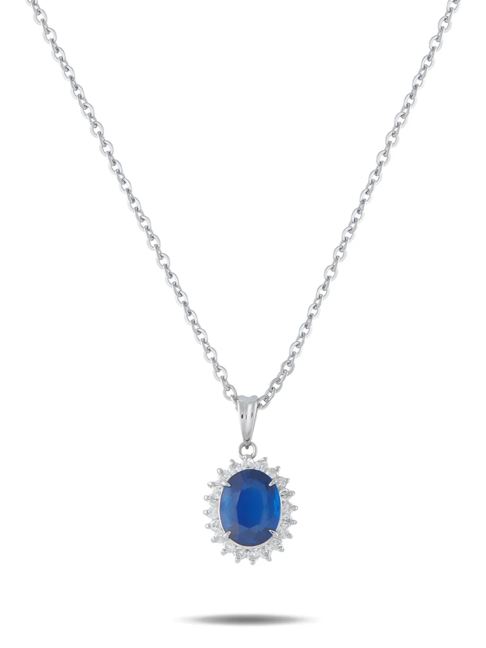 LB Exclusive sapphire and diamond necklace - Argento