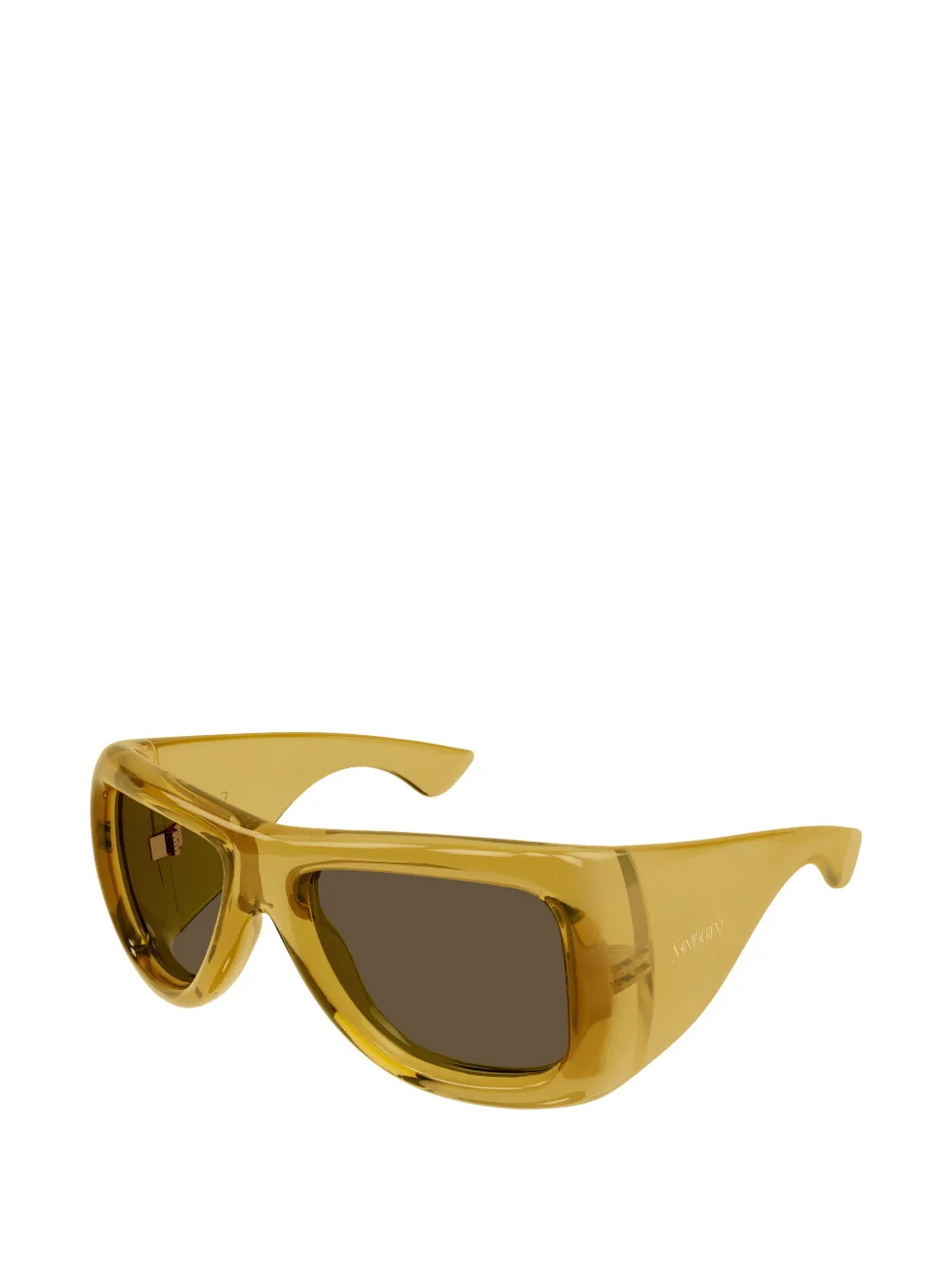 Saint Laurent Eyewear SL 902 Howl zonnebril met geometrisch montuur Beige