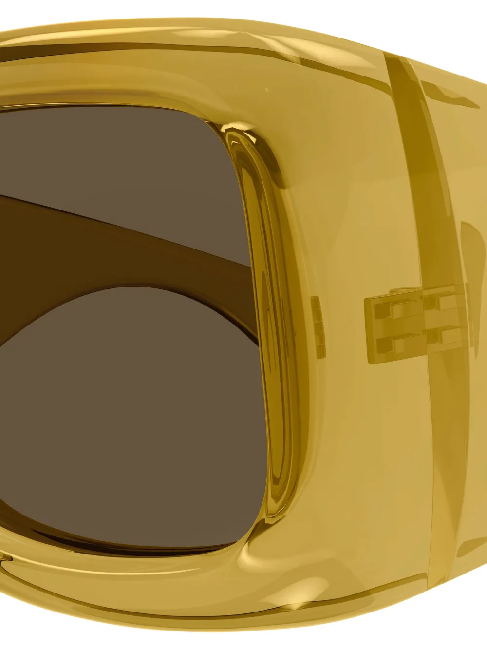 Saint Laurent Eyewear SL 902 Howl zonnebril met geometrisch montuur Beige