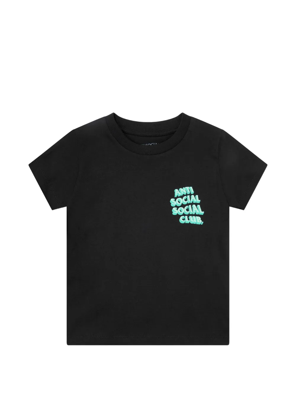 Anti Social Social Club kids Popcorn logo-print T-shirt - Nero