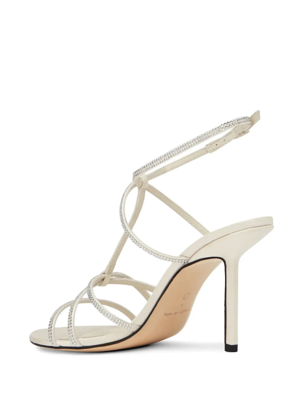 Studio Amelia Minuit sandalen verfraaid met diamant Beige