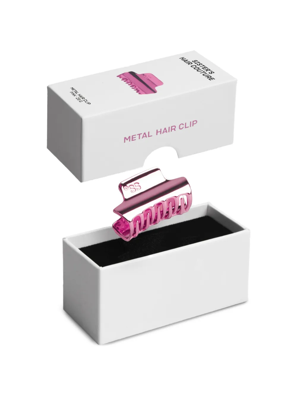 Sister’s Aroma logo-engraved metallic hair clip - Rosa
