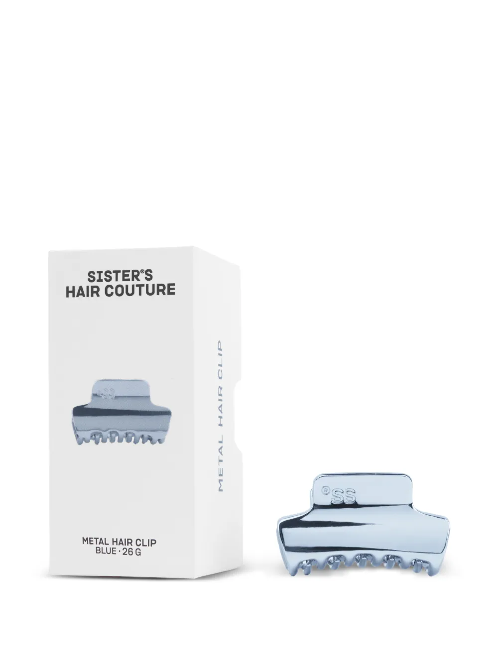Sister’s Aroma logo-engraved metallic hair clip - Blu