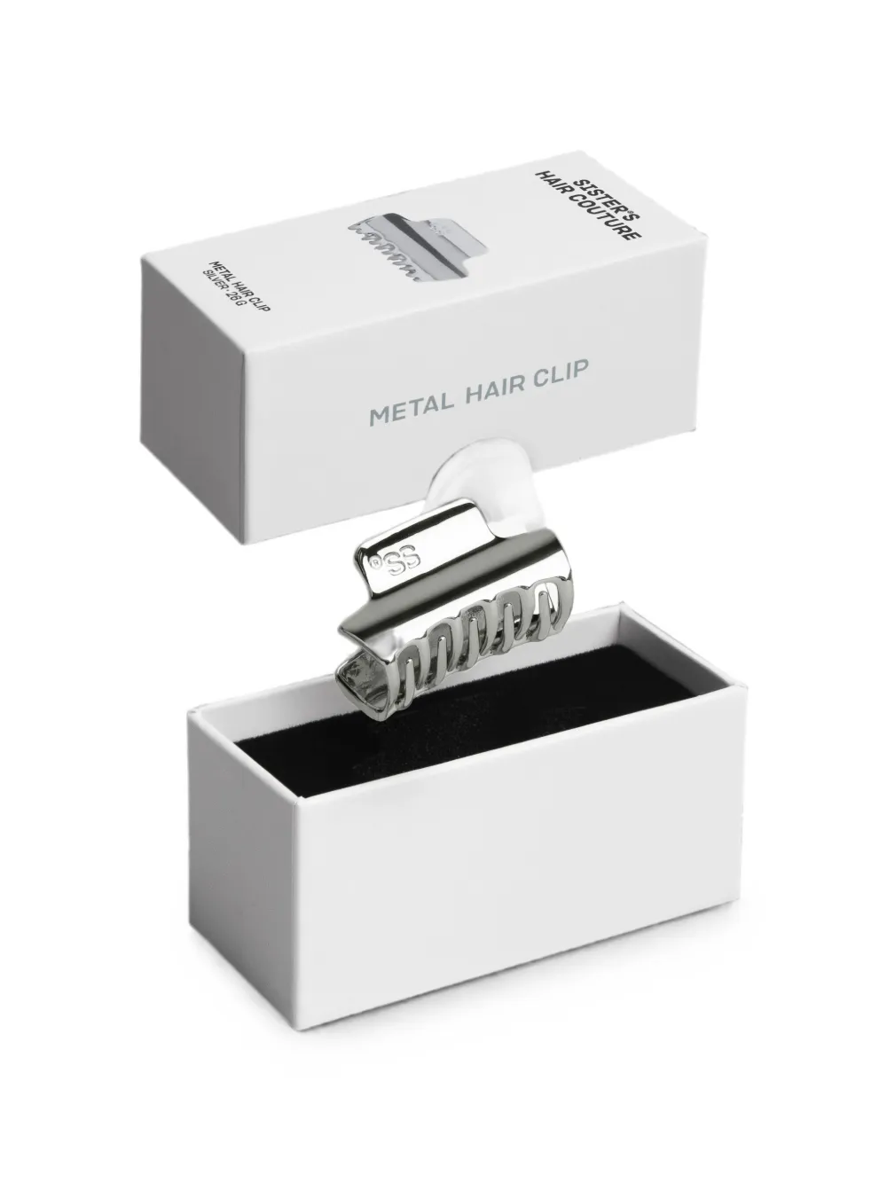 Sister’s Aroma logo-engraved hair clip - Argento