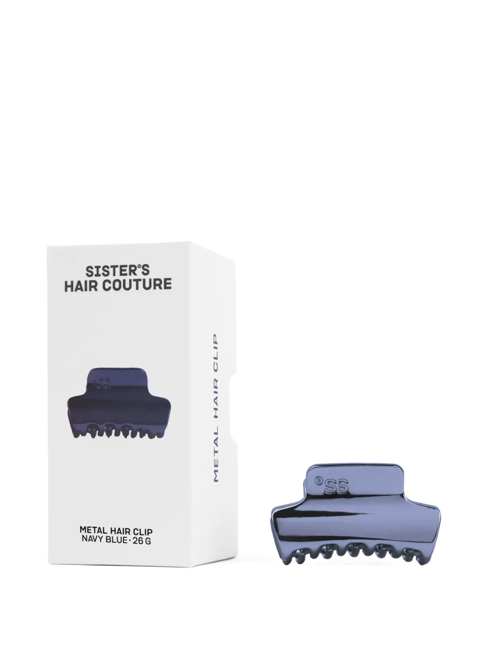 Sister’s Aroma logo-engraved metal hair clip - Blu
