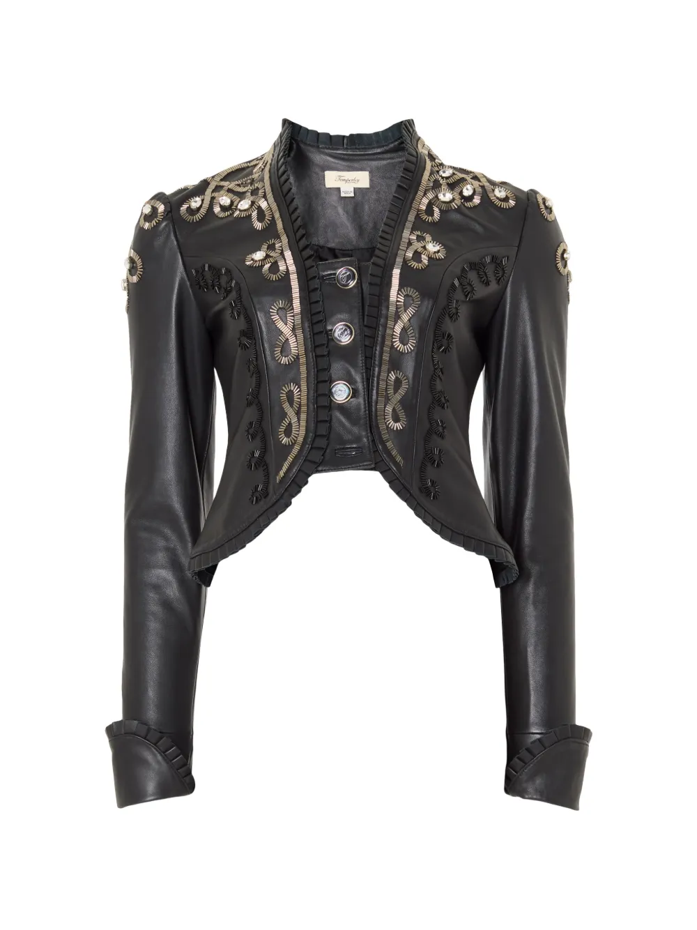 Temperley London Giacca Balthazar con ricamo - Nero