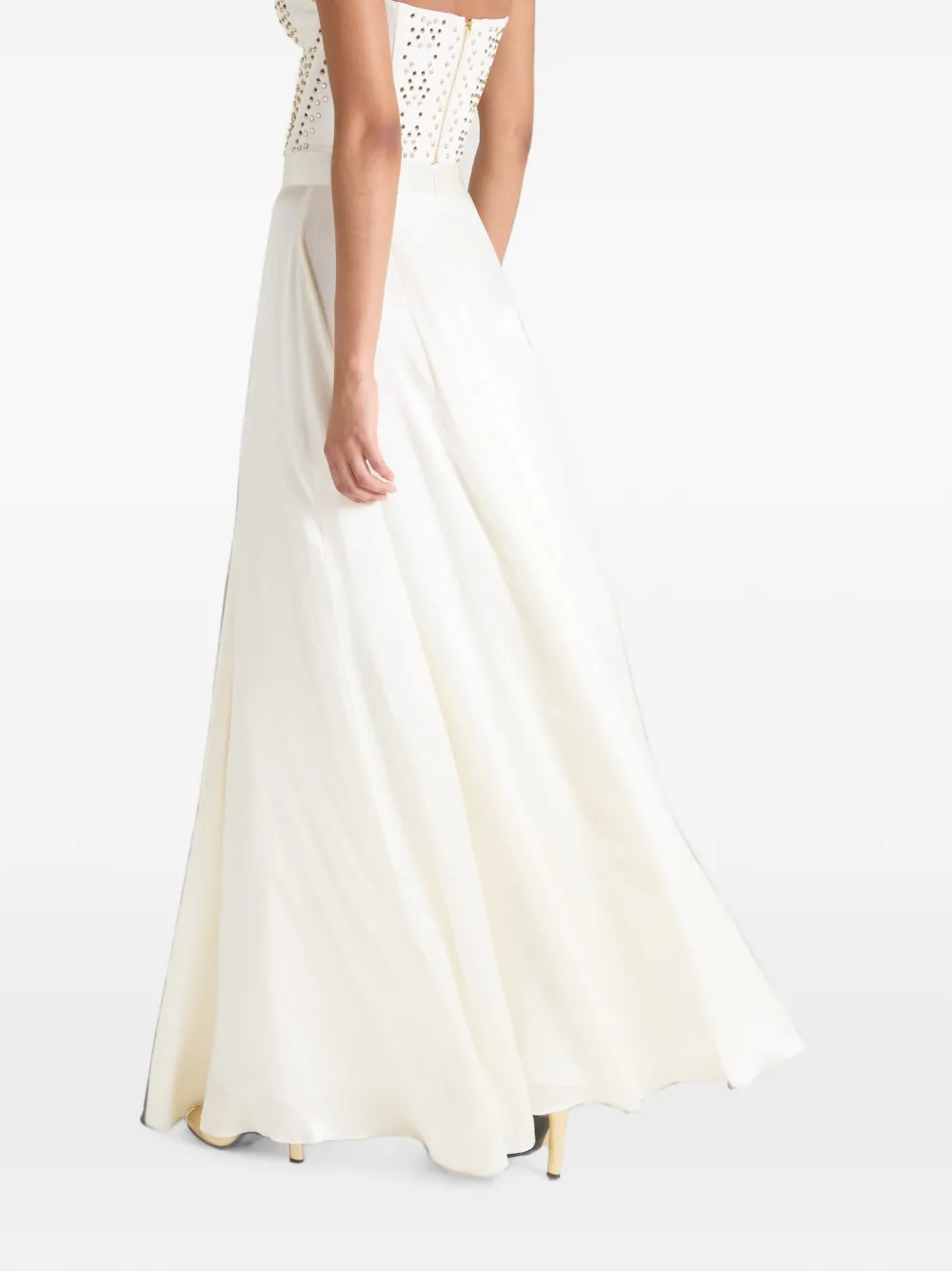 Temperley London Amerie satijnen maxi-rok Wit
