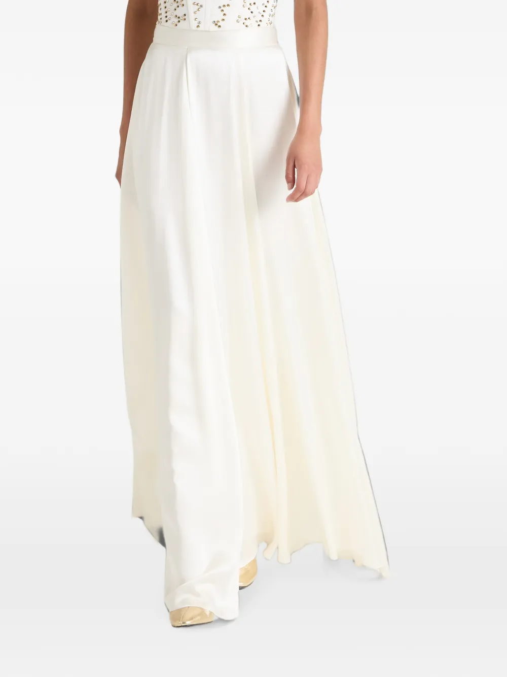 Temperley London Amerie satijnen maxi-rok Wit