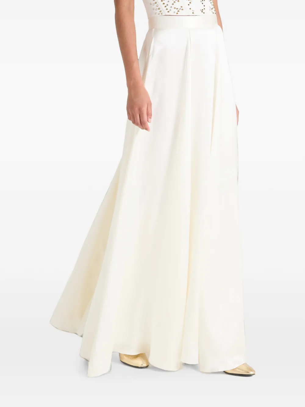 Temperley London Amerie satijnen maxi-rok Wit