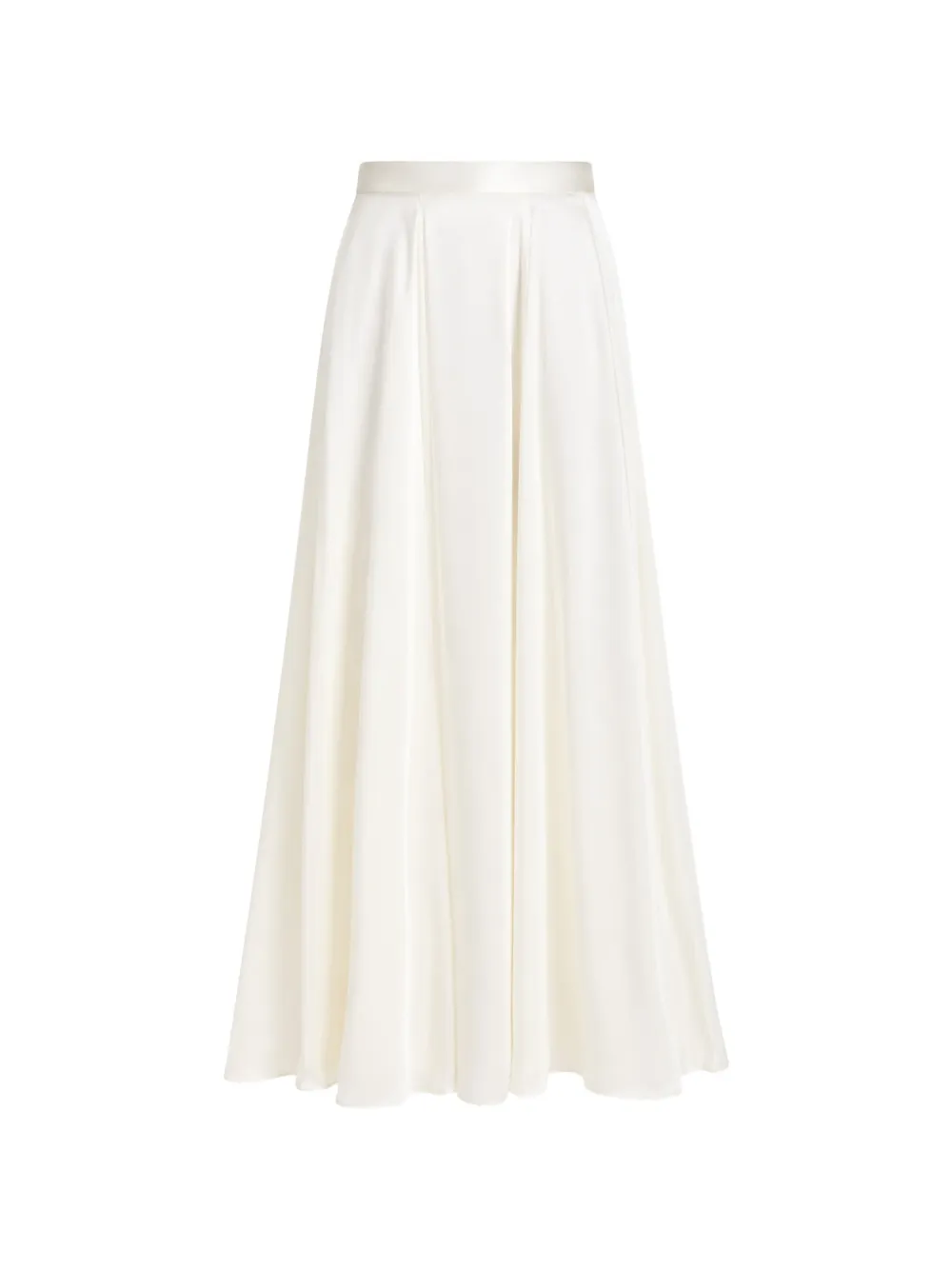 Temperley London Amerie satin maxi skirt - Bianco
