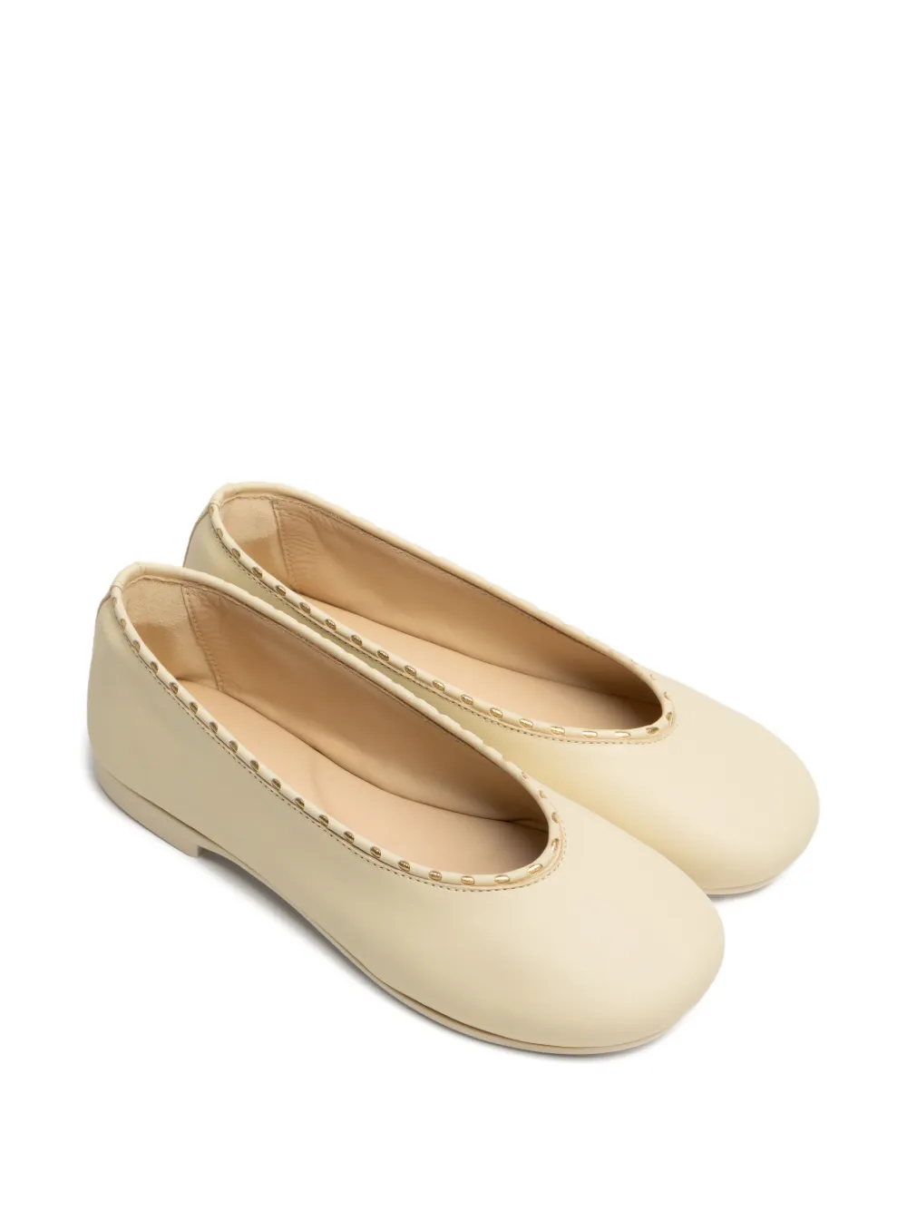Tales of Two Guli leren ballerina's Beige