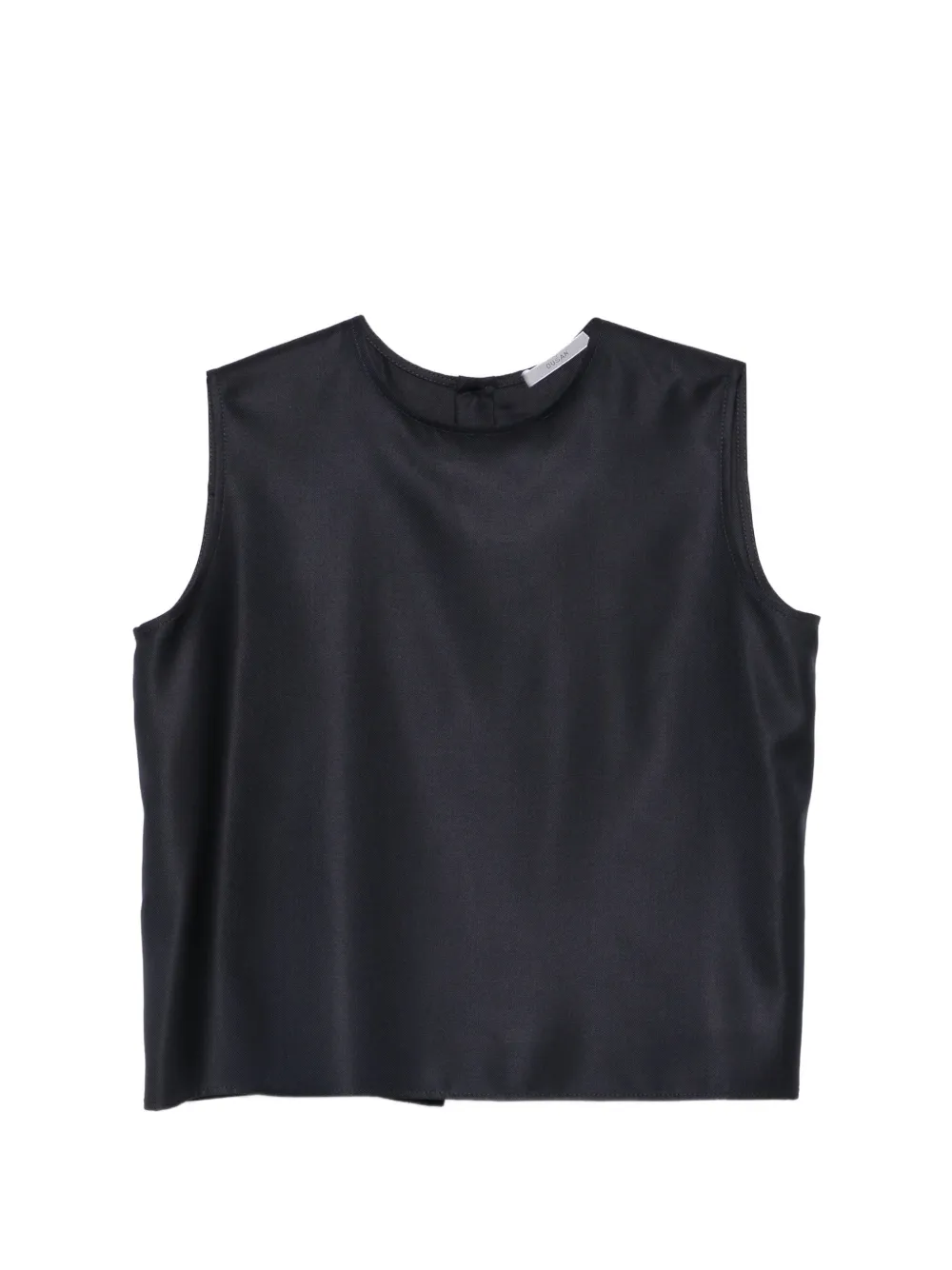 Dusan sleeveless back-slit top - Blu