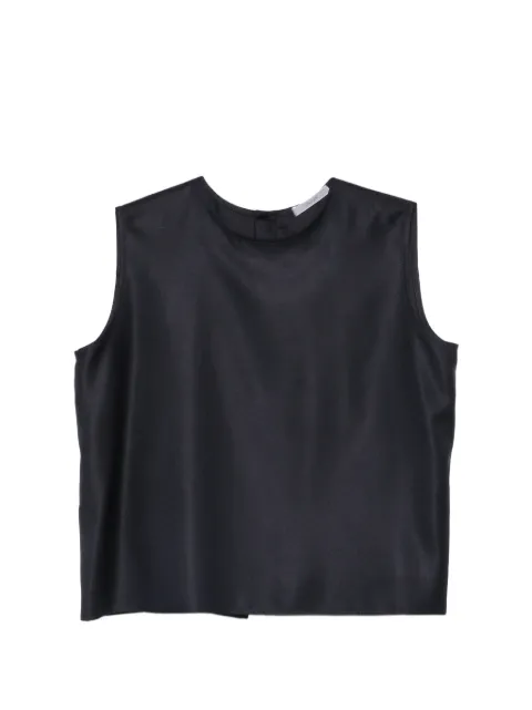 Dusan sleeveless back-slit top