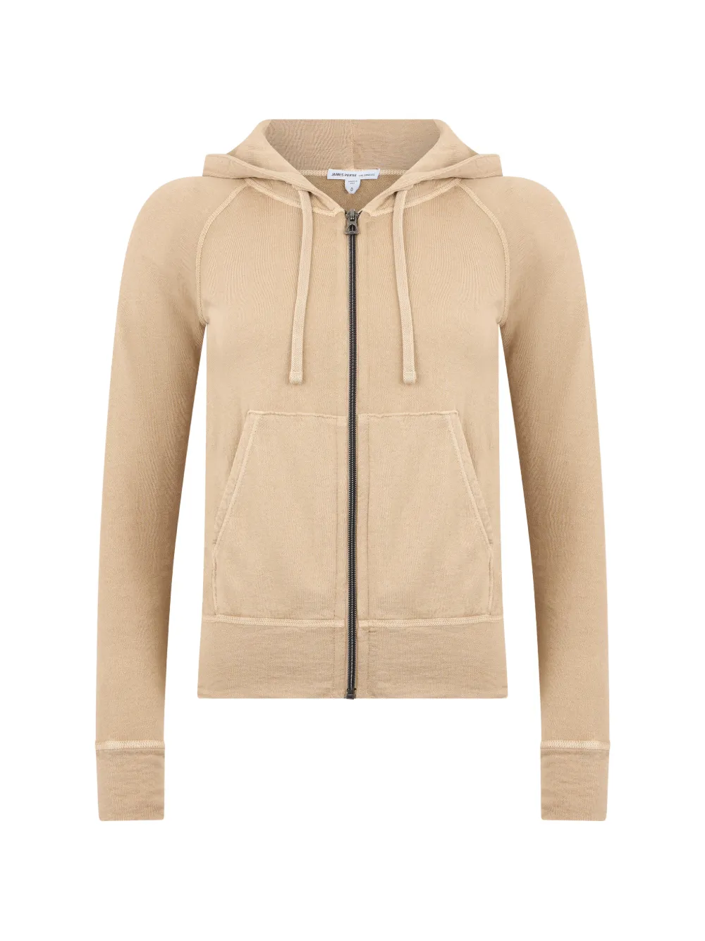 James Perse zip-up cotton hoodie - Toni neutri