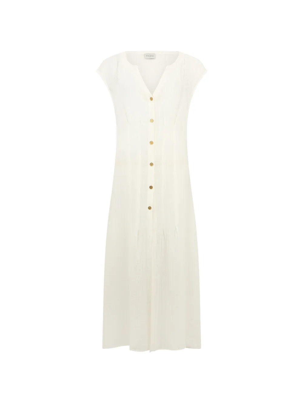 Le Kasha Acre button-front dress - White