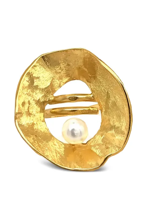 Esin Akan anillo Sea & Moon con detalle de perlas