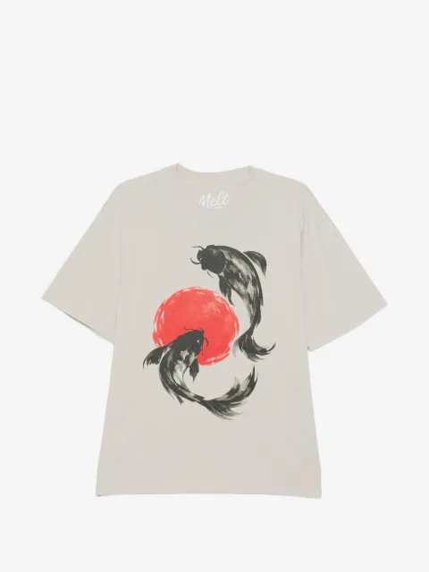 Melt playera con estampado gráfico