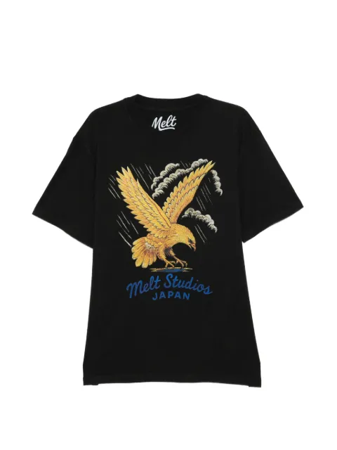 Melt graphic-print round neck T-shirt