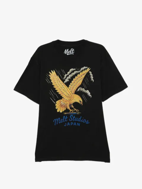 Melt graphic-print round neck T-shirt