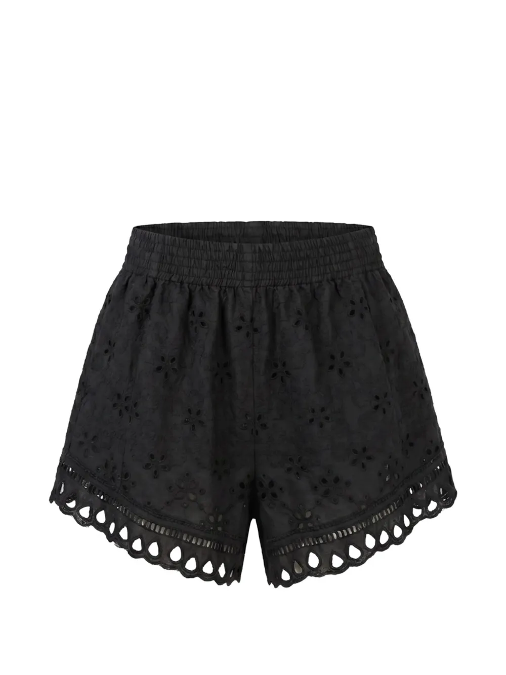Ermanno Scervino broderie-anglaise scalloped shorts - Nero