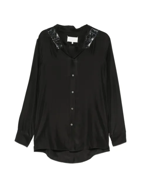 Maison Margiela tape-detail long-sleeve shirt
