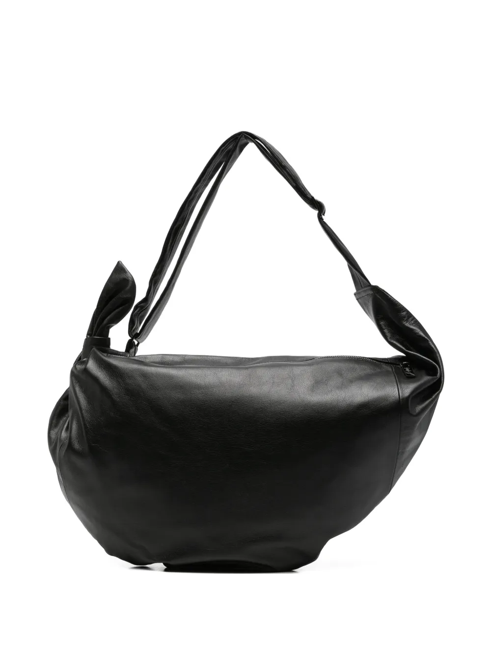 Discord Yohji Yamamoto knot-detail leather shoulder bag - Nero