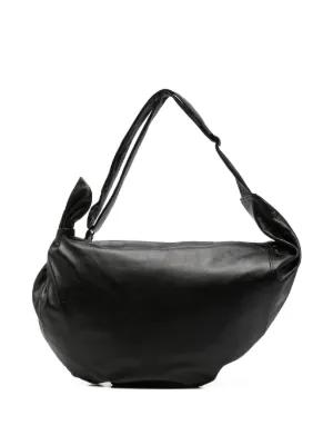 Discord Yohji Yamamoto Leather Shoulder Bag | Black | FARFETCH