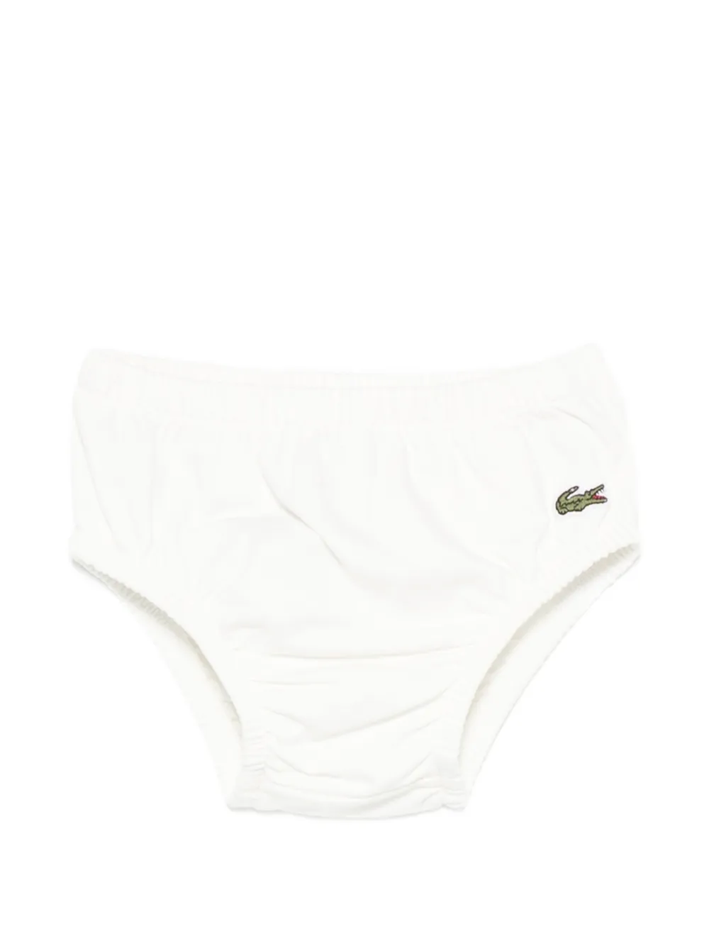  Lacoste Robe Plissée à Patch Logo - Blanc 