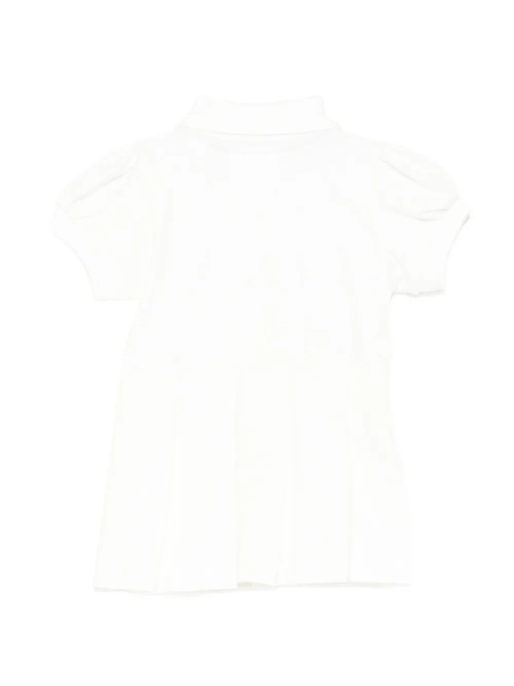  Lacoste Robe Plissée à Patch Logo - Blanc 