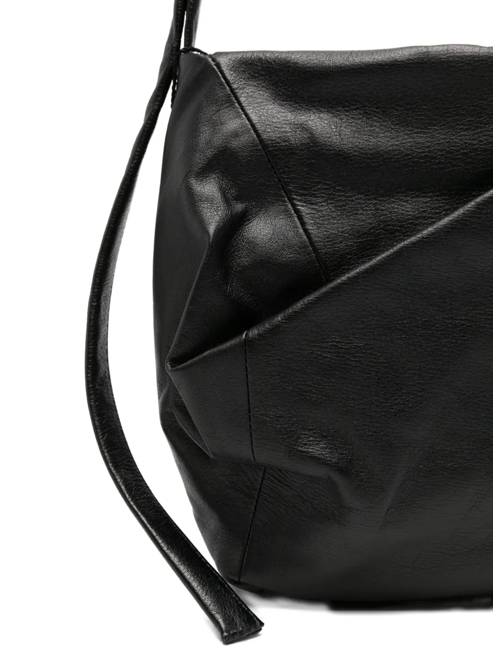 Discord Yohji Yamamoto レザー ショルダーバッグ | ブラック