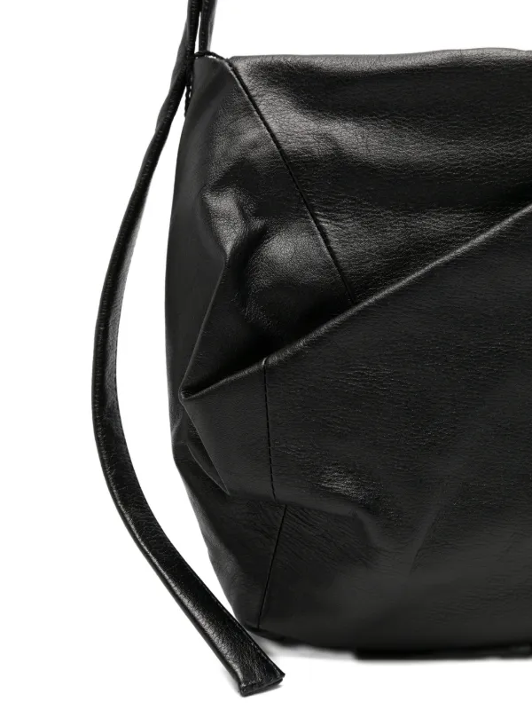 Discord Yohji Yamamoto レザー ショルダーバッグ | ブラック