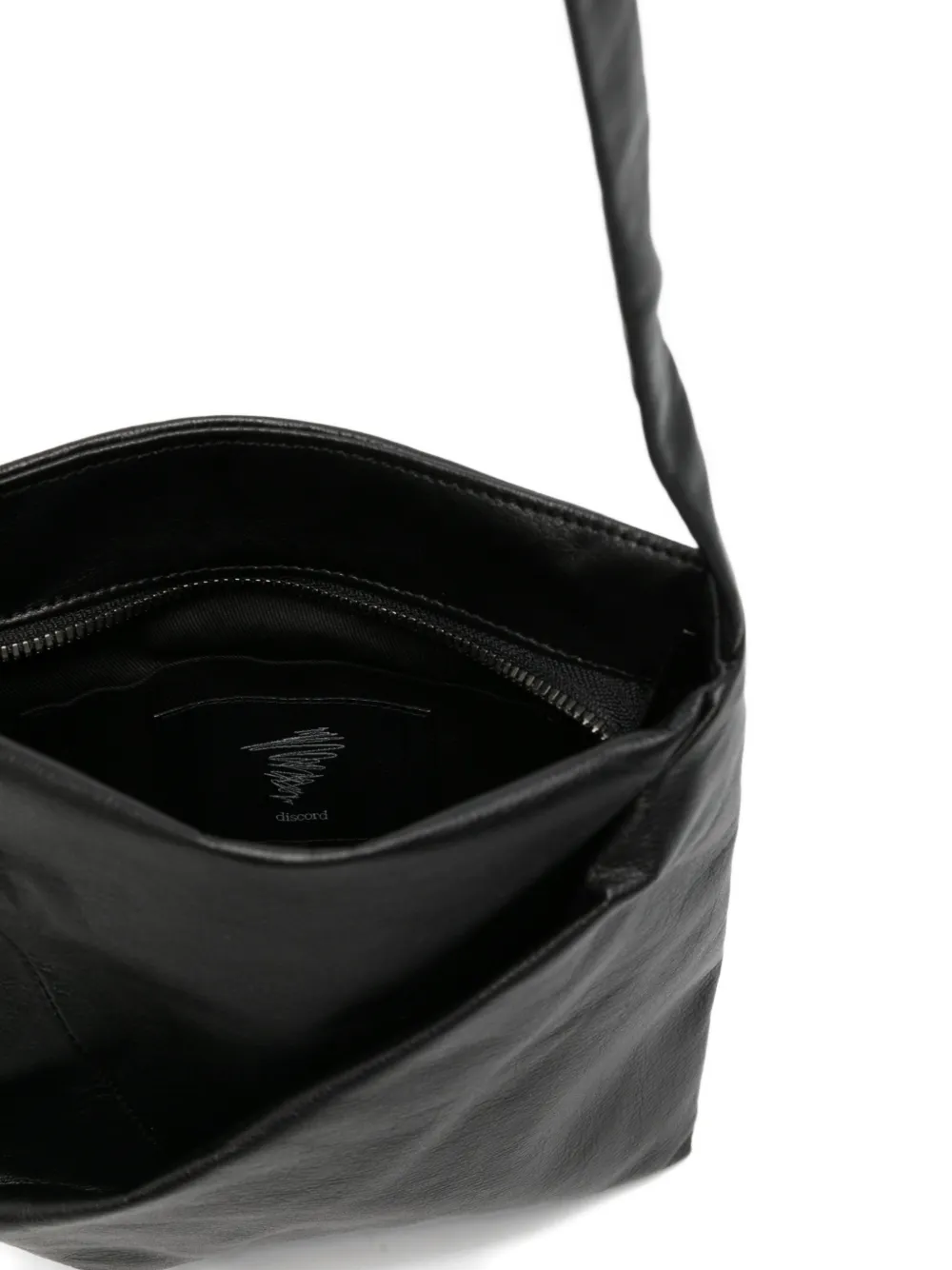 Discord Yohji Yamamoto レザー ショルダーバッグ | ブラック