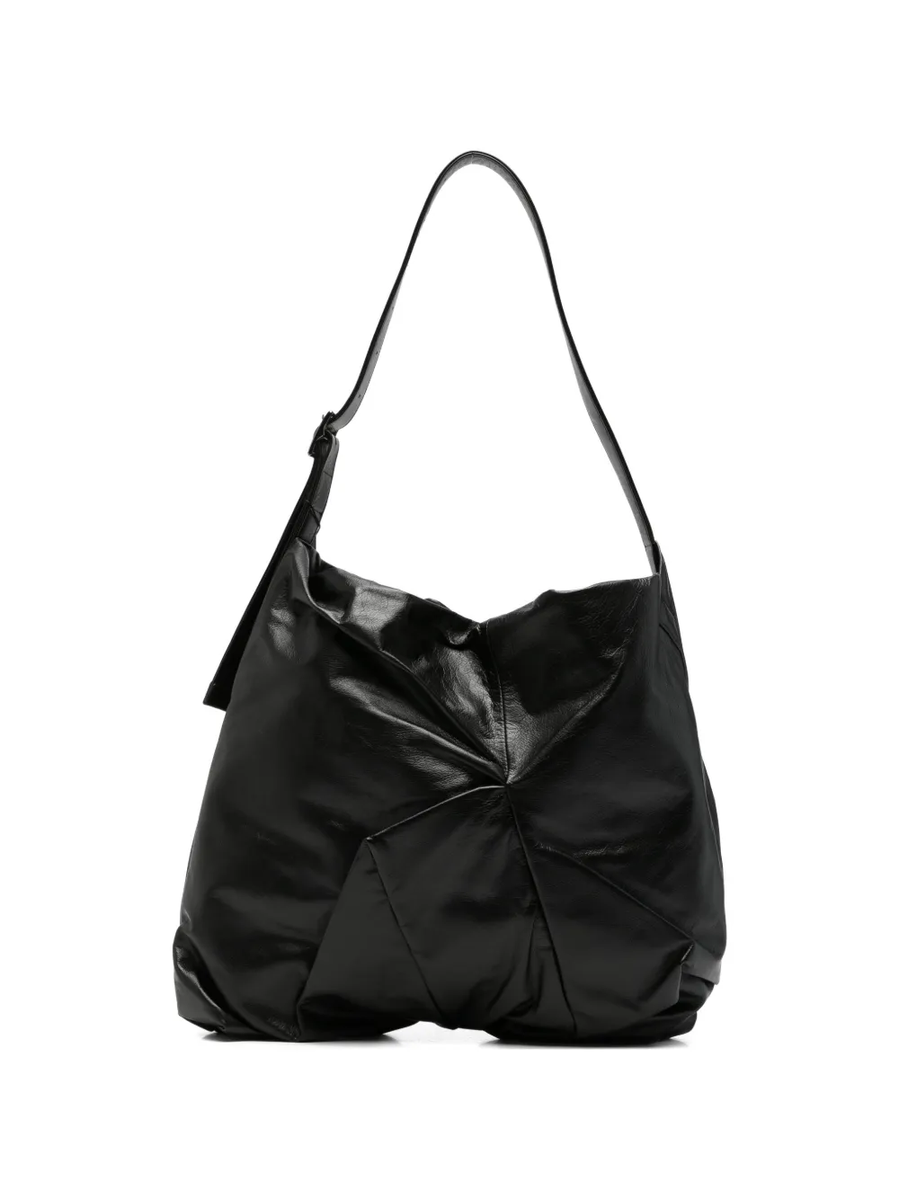 Discord Yohji Yamamoto leather tote bag - Nero