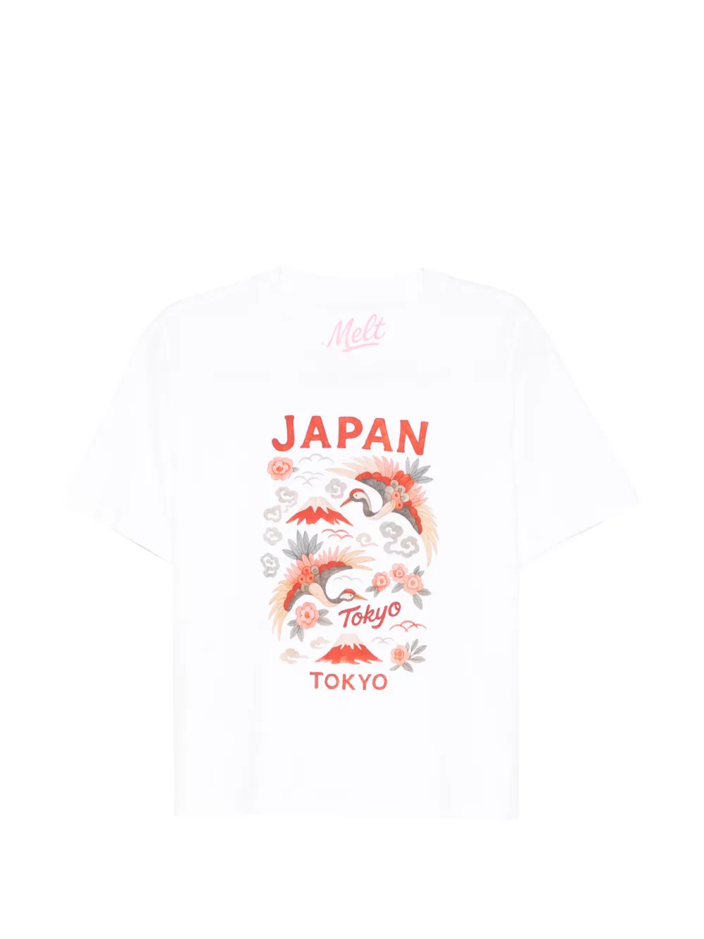Melt graphic-print T-shirt - Bianco