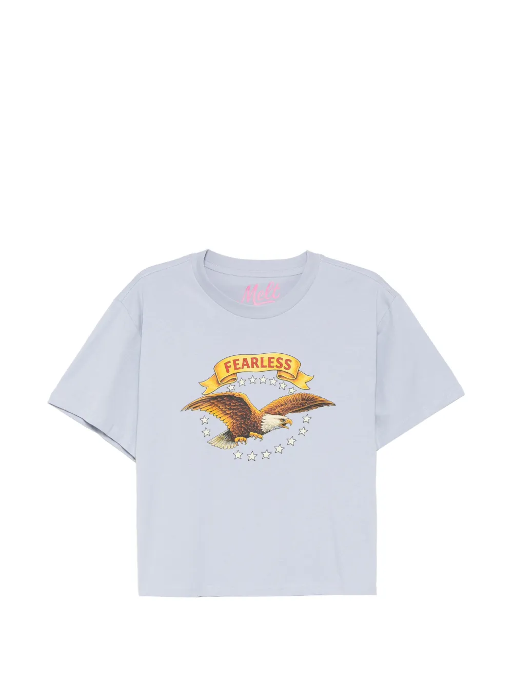 Melt graphic-print T-shirt - Blu
