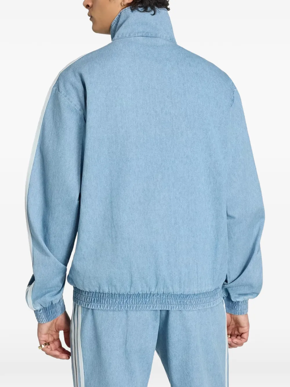 adidas Summer Glow Firebird denim trainingsjack Blauw