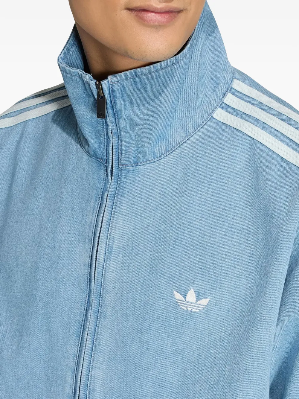 adidas Summer Glow Firebird denim trainingsjack Blauw