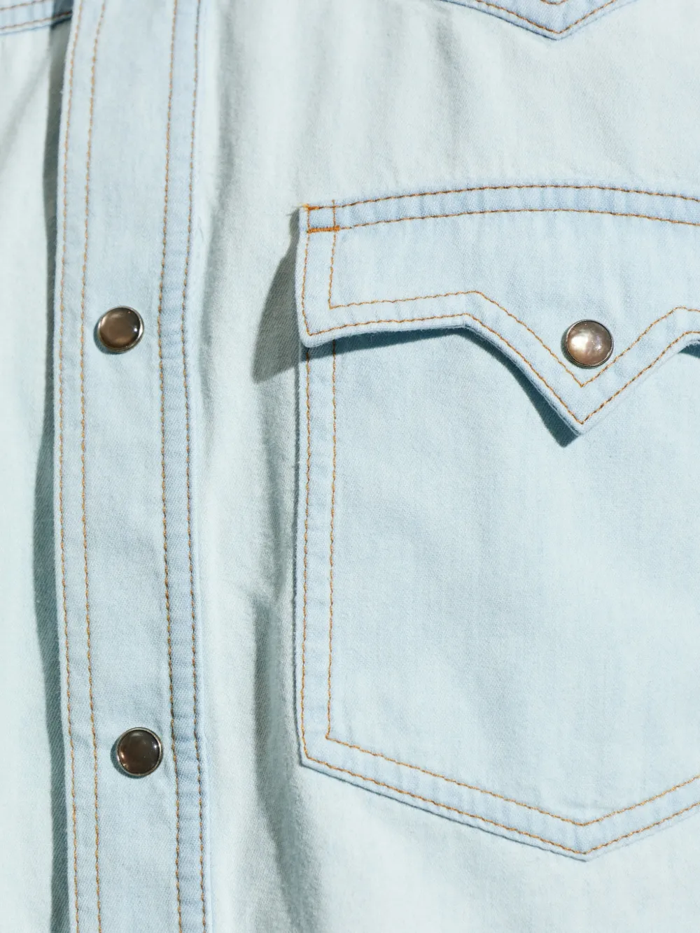 Versace Button-down denim overhemd Blauw