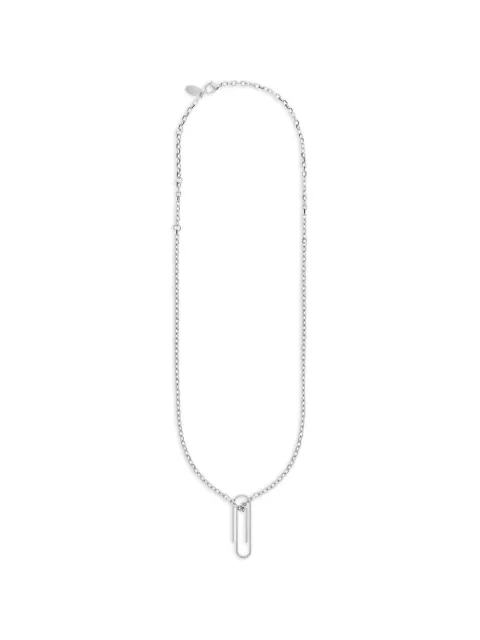 Off-White paperclip-pendant cable-link necklace