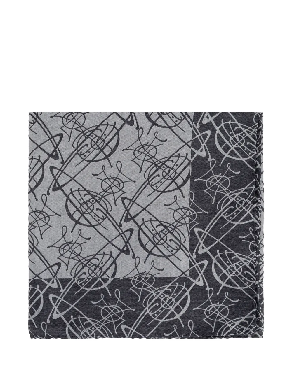 Vivienne Westwood Orb monogram scarf - Grigio