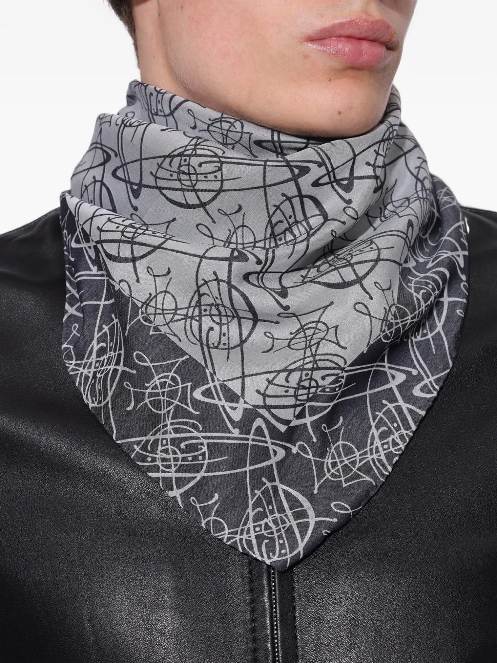 Vivienne Westwood Orb sjaal met monogram Grijs