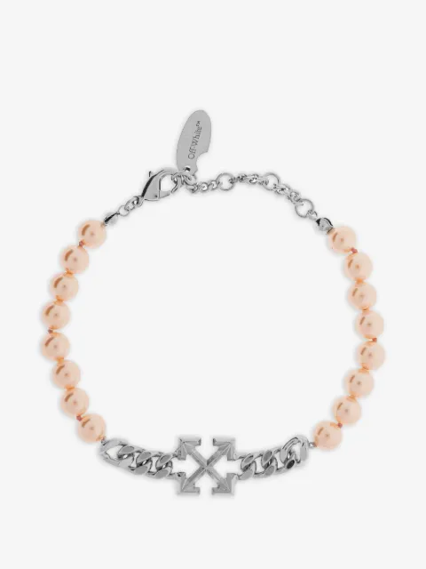 Off-White Arrows glass-pearl bracelet
