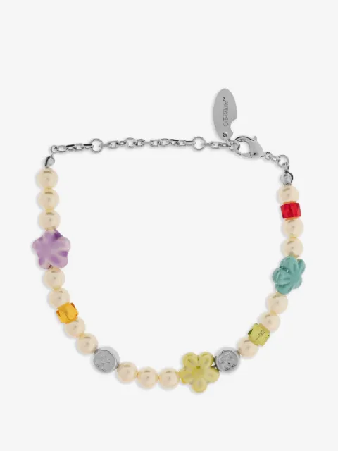 Off-White floral-charm bracelet
