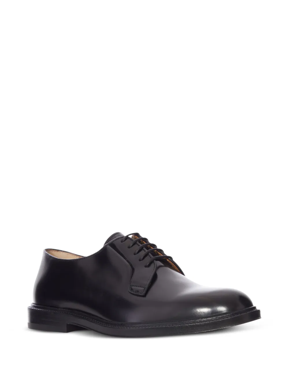 Henderson Baracco Sergent leather derby shoes Zwart
