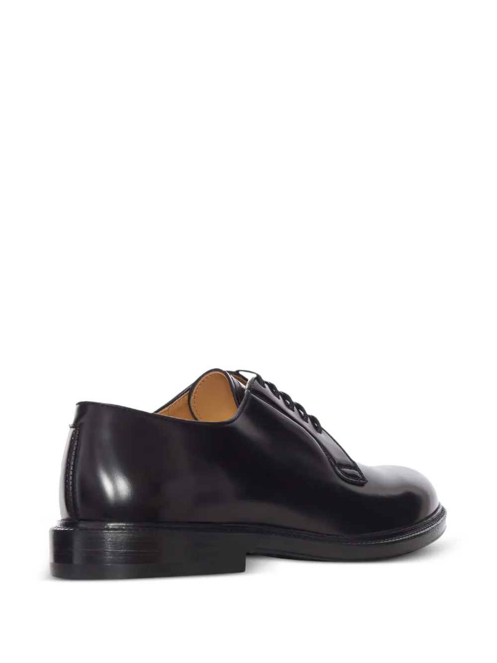 Henderson Baracco Sergent leather derby shoes Zwart