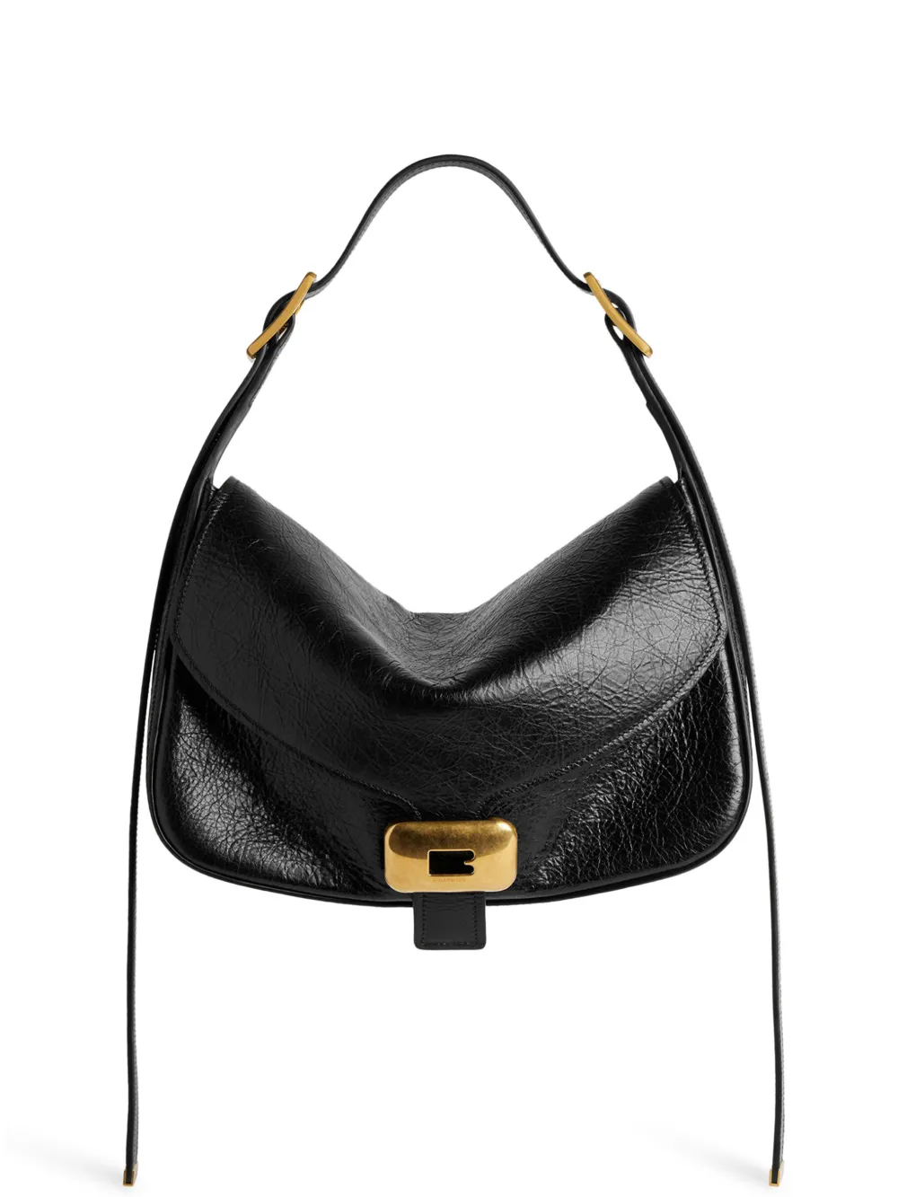 Balenciaga medium Clicca Arena leather shoulder bag - Nero