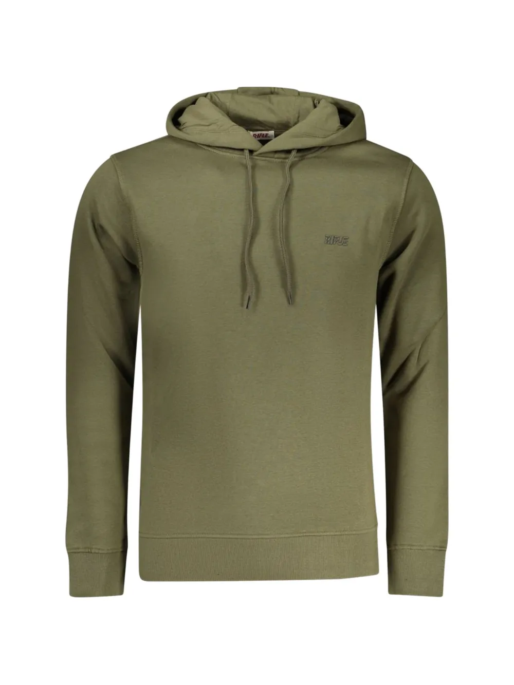 RIFLE logo-embroidered drawstring hoodie