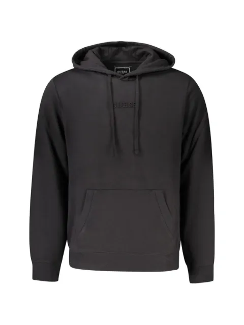 GUESS USA logo-embroidered drawstring hoodie